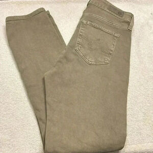 AG Los Angeles Women Mari Crop High Rise Slim Straight  Jeans Size 25